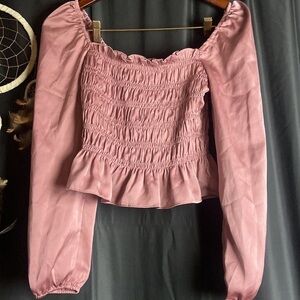 Host Pick 🎉NWT Lelis Clara Pink Silky Smock Top​